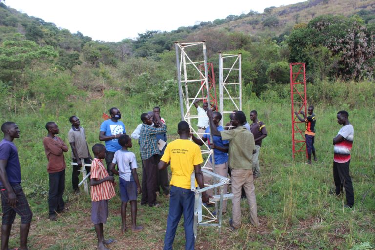 BOSCO Uganda work with community to construct Latanya tower